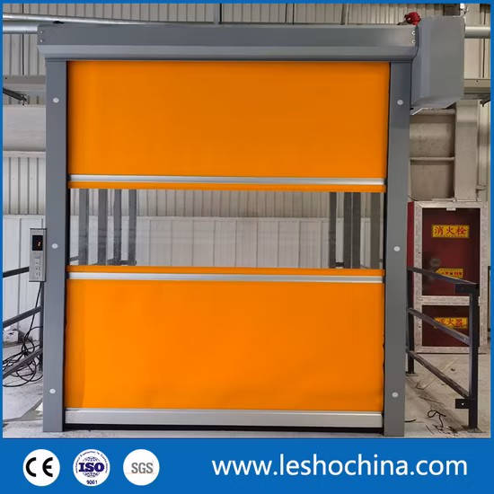 Industrial Automatic PVC Fabric High Speed Performance Fast Acting Rapid Roll Overhead Rolling Quick Roll up or Roller Shutter Door for Warehouse