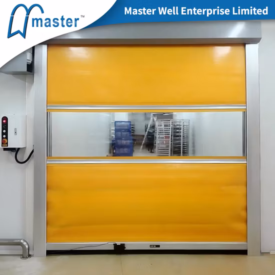 High Performance Industrial Automatic PVC Fabric High Speed Fast Rolling Door Rapid Action Rolling up Door Exterior or Interior High Speed Roller Shutter Doors